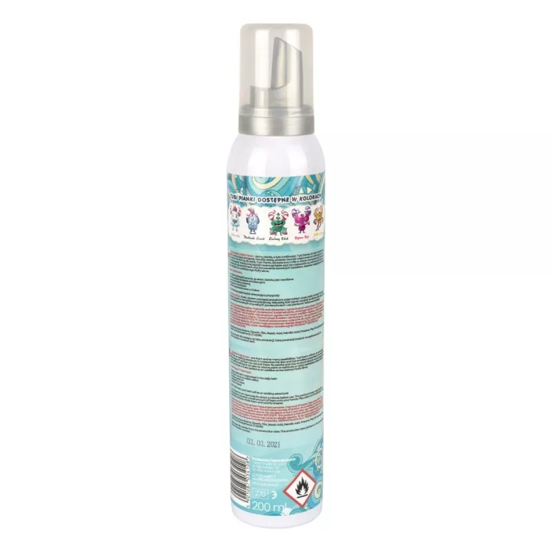 TUBAN Tubi Foam Blue Zenek 200 ml — bērnu attīrošās putas, maiga bērnu higiēna