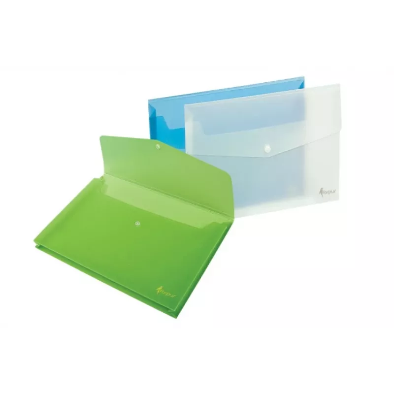 Aprites mape Forpus FO21622 plastmasas zilā A4
