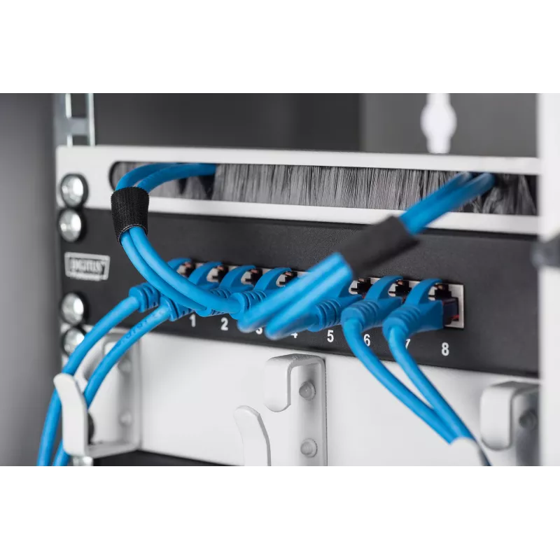 Kabeļu pārvaldības panelis Digitus DN-10 ORG-1/2U