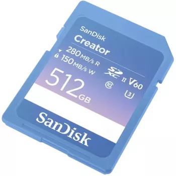 SanDisk 512 GB SDXC UHS-II Creator zibatmiņas karte