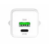 USB C/A tīkla lādētājs YENKEE YAC G38 20W 3A ar Power Delivery atbalstu (USB‑C un USB‑A)