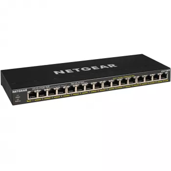 NETGEAR GS316PP Nevadāms Gigabit Ethernet (10/100/1000) Power over Ethernet (PoE) Melns