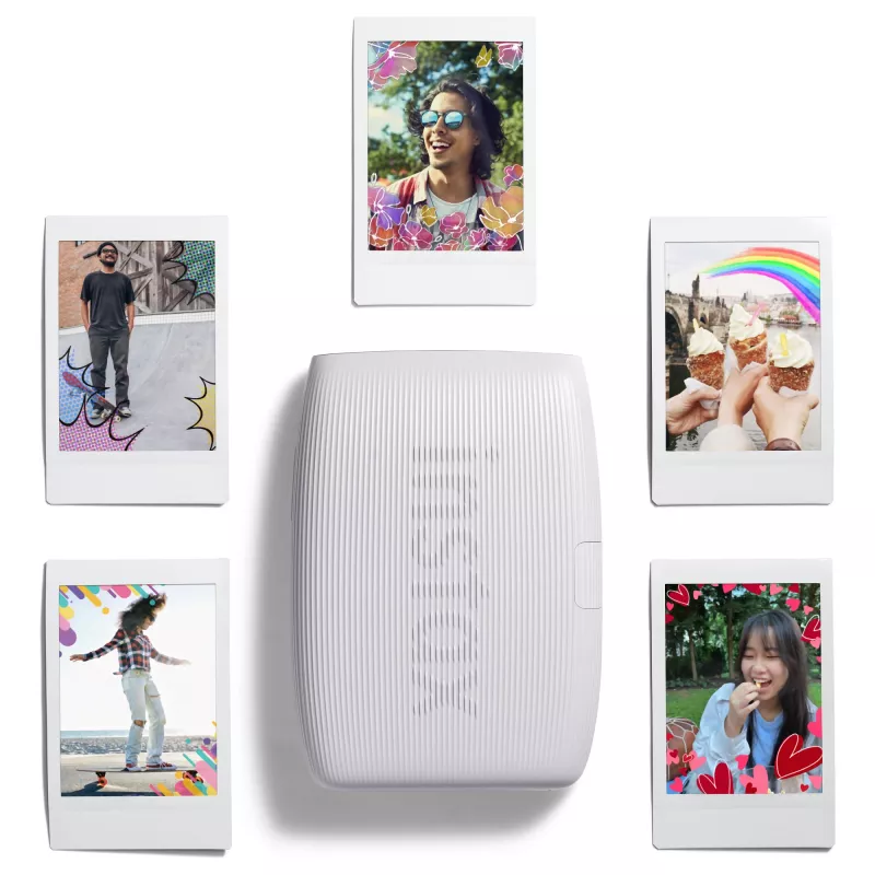 Foto printeris Fujifilm Instax Mini Link 3 Balts Bluetooth pārnēsājams momentfoto printeris viedtālruņa fotoattēliem