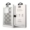 Karl Lagerfeld KLHCP14XLMNMS iPhone 14 Pro Max 6.7 cietais maciņš sudrabs / sudrabs Liquid Glitter Monogram