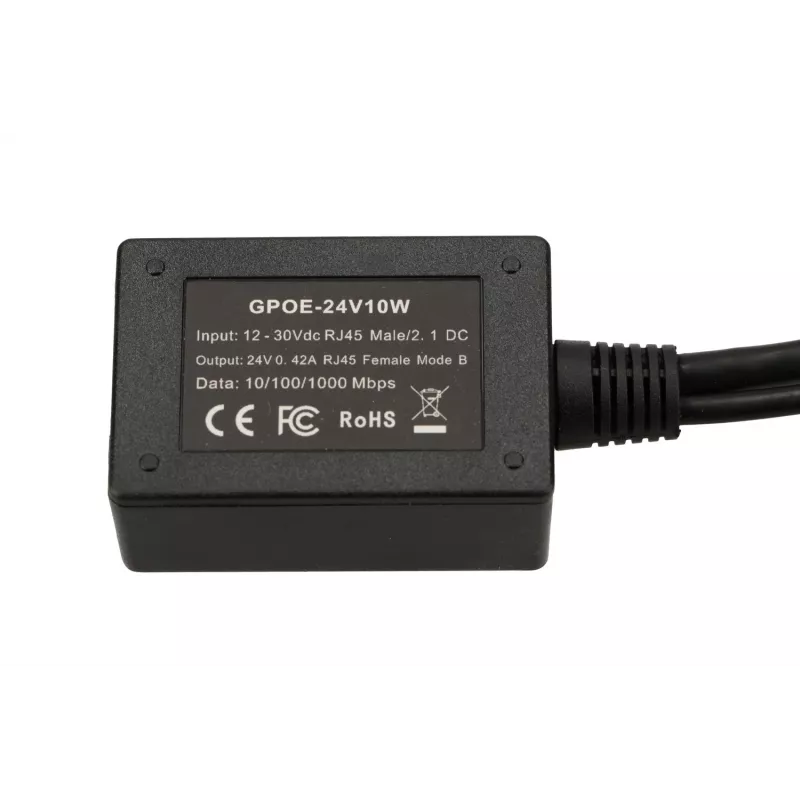 PoE adapteris Extralink EX.14688 Fast Ethernet Gigabit Ethernet 24 V