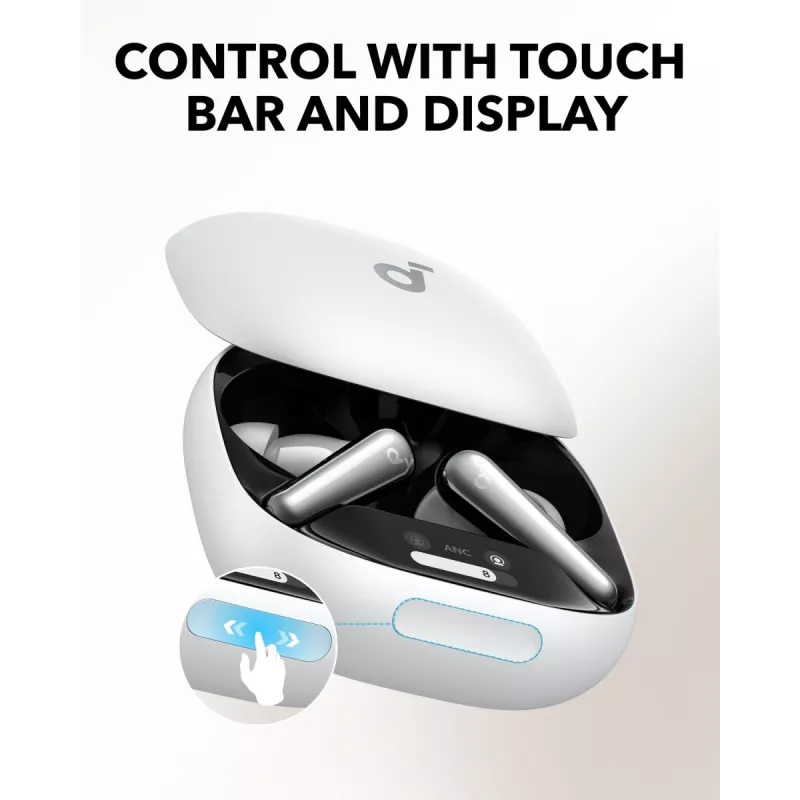 Austiņas Anker Soundcore Liberty 4 Pro TWS Bluetooth ieausti, baltas, zvaniem/mūzikai/sportam, svars 61,97 g