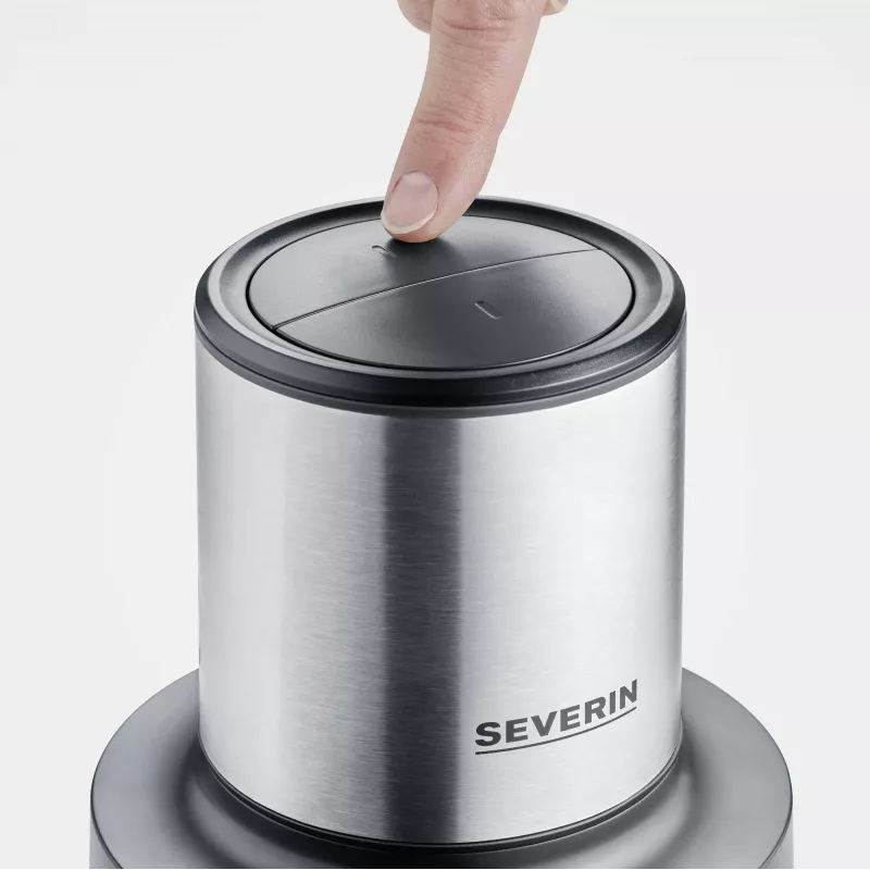 Elektriskais pārtikas smalcinātājs Severin KM 3867 1 L 400 W melns sudraba caurspīdīgs