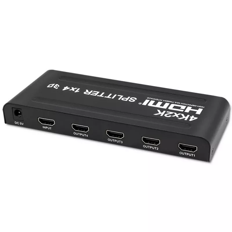 Qoltec 51798 Aktīvais HDMI sadalītājs 4 x HDMI 4K x 2K | 3.4Gb/s