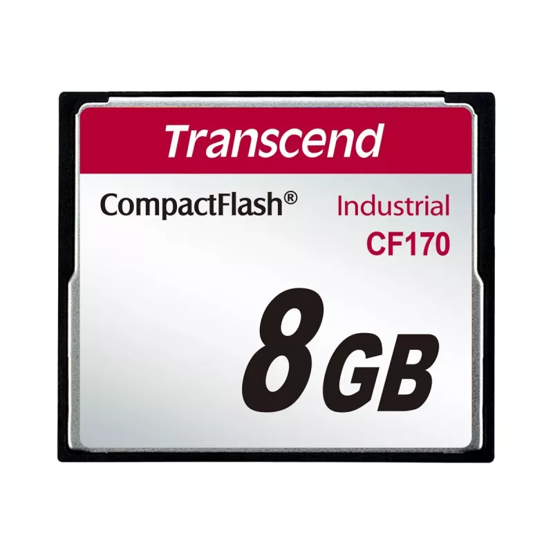 Transcend Industrial - zibatmiņas karte - 8GB - 170x - CompactFlash (TS8GCF170)