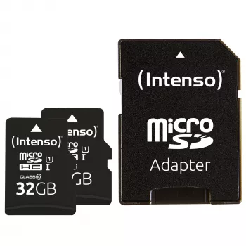Flash Memory Intenso 32GB UHS-I microSDHC Doppelpack