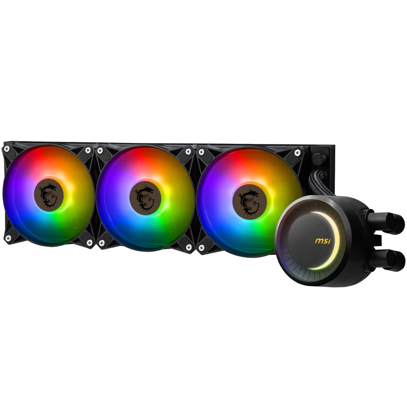 MSI MAG CORELIQUID E360 datora dzesēšanas sistēma mātesplatei, procesoram šķidruma dzesēšanas komplekts 12 cm melns