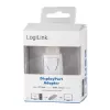Dzimuma pārveidotājs LogiLink CV0100 DisplayPort uz HDMI Balts