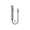 USB centrmezgls Port Designs 900163 Type-C 5000 Mbit/s Sudraba