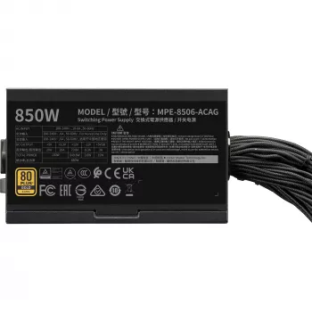Cooler Master Barošanas bloks MWE Gold 850 V3 850W 80+Gold Nenomaināmi kabeļi ATX 3.1 Ventilators 120mm Garantija 5 gadi