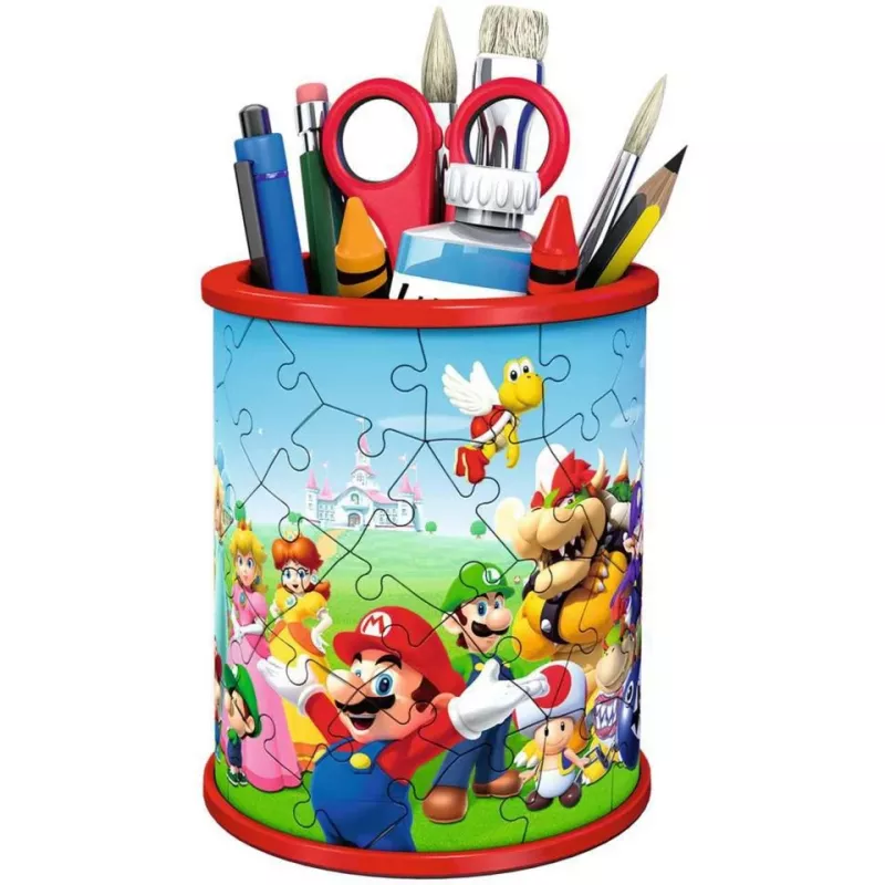3D Puzzle Ravensburger Super Mario Zīmuļu Turētājs 54 gab.