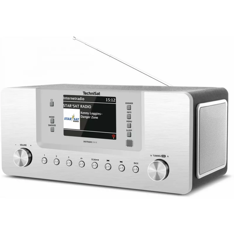 TechniSat DigitRadio 574 IR - Audiosistēma - 2 x 5 vati - Sudraba (0001/2951)