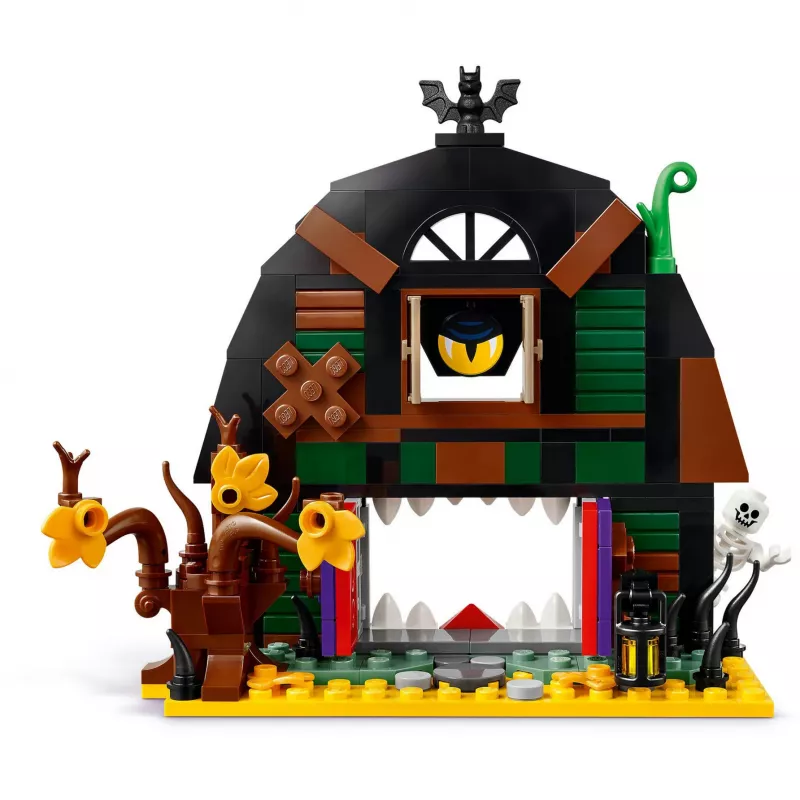 Konstrukciju rotaļlieta LEGO Iconic Halloween Barn 40721 komplekts, 205 detaļas, 1 minifigūra, 140×170×60 mm