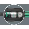 Griezes momenta piederumi Wera Click-Torque X 7 ar melni zaļu rokturi, kvadrātveida piedziņas ieliktnis 14x18 mm