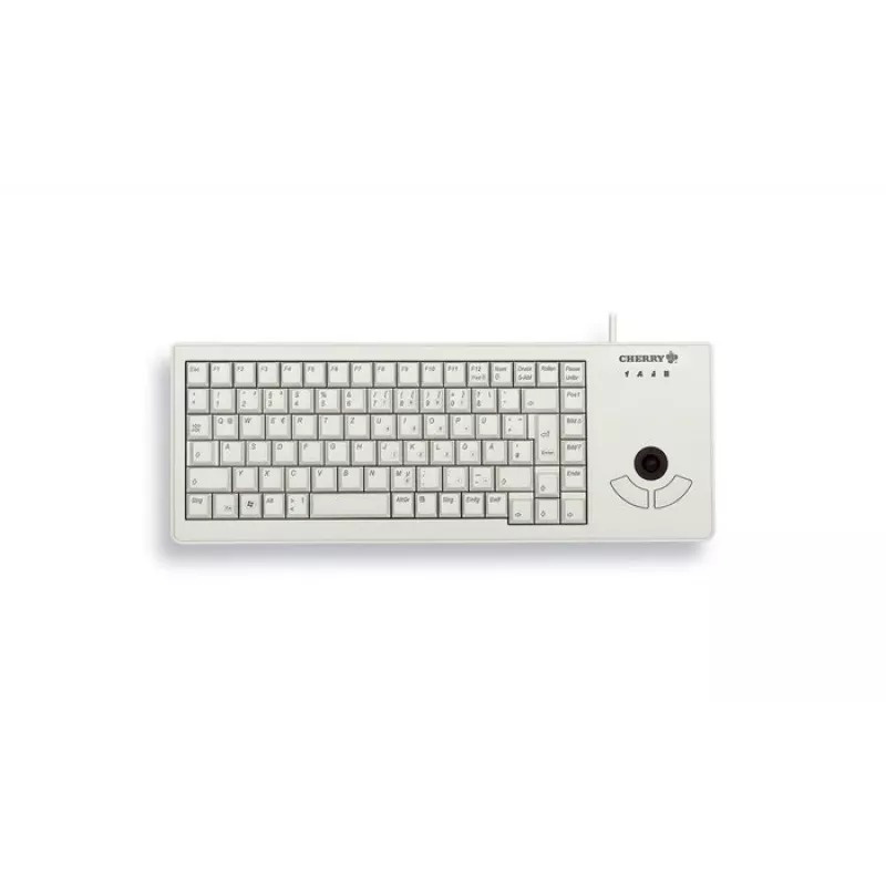 CHERRY XS Trackball tastatūra Universāla USB QWERTZ Vācu Pelēka