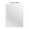 AD Class PUNCHED POCKET Cristal Clear A4 60 mikroni, iepakojums 100 gab.
