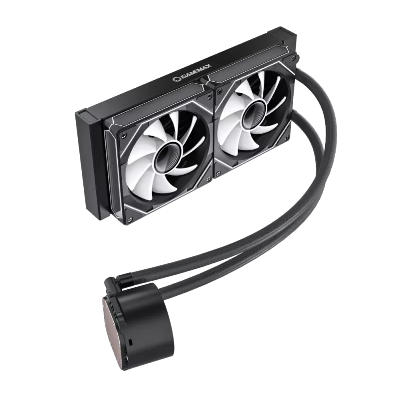 Gamemax | CPU Liquid cooler | ICEBURG 240 DIGITAL | Melns