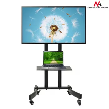Monitora statīvs Maclean MC-739 165.1 cm (65 collas) uz grīdas melns
