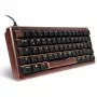 Sharkoon 100068100 tastatūra birojam USB QWERTZ vācu koka krāsā 61 taustiņi RGB LED