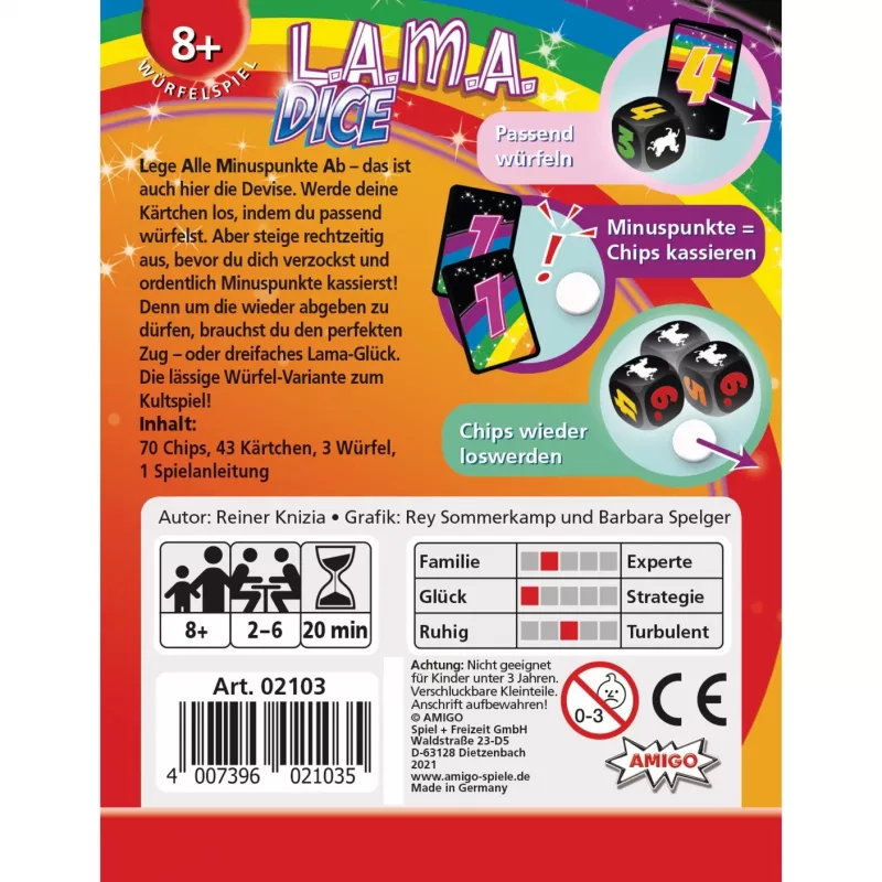 LAMA Dice, kāršu spēle