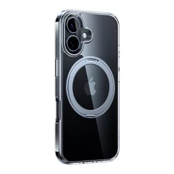 Aizsargmaciņš Torras Ostand Pro iPhone 16 Plus, caurspīdīgs plāns, TPU/PC