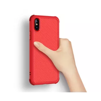 Triecienizturīgs maciņš Devia Shark1 iPhone XS Max (6.5) — sarkans