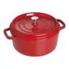 Viena katla Staub Cocotte 24 cm Ķiršu krāsa