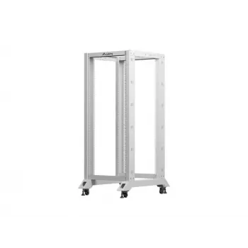 LANBERG 19 collu atvērtais statīvs 27U 600x800 mm pelēks, 27U atvērta rāmja serveru statīvs