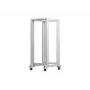 LANBERG 19 collu atvērtais statīvs 27U 600x800 mm pelēks, 27U atvērta rāmja serveru statīvs