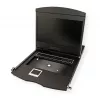 Rack konsole VALUE 26.99.0123, 17 collu (43.2 cm) LCD, 1280×1024, 1U, franču klaviatūra, melna