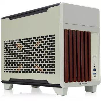 Mini korpuss THERMALTAKE TR100 WS Matcha zaļa kompakts dizains, mini-ITX/microATX atbalsts