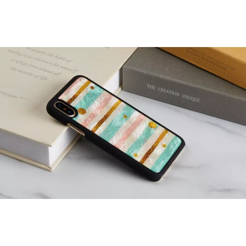 Viedtālruņa maciņš iKins iPhone XS / iPhone XS Max — pop mint Melns