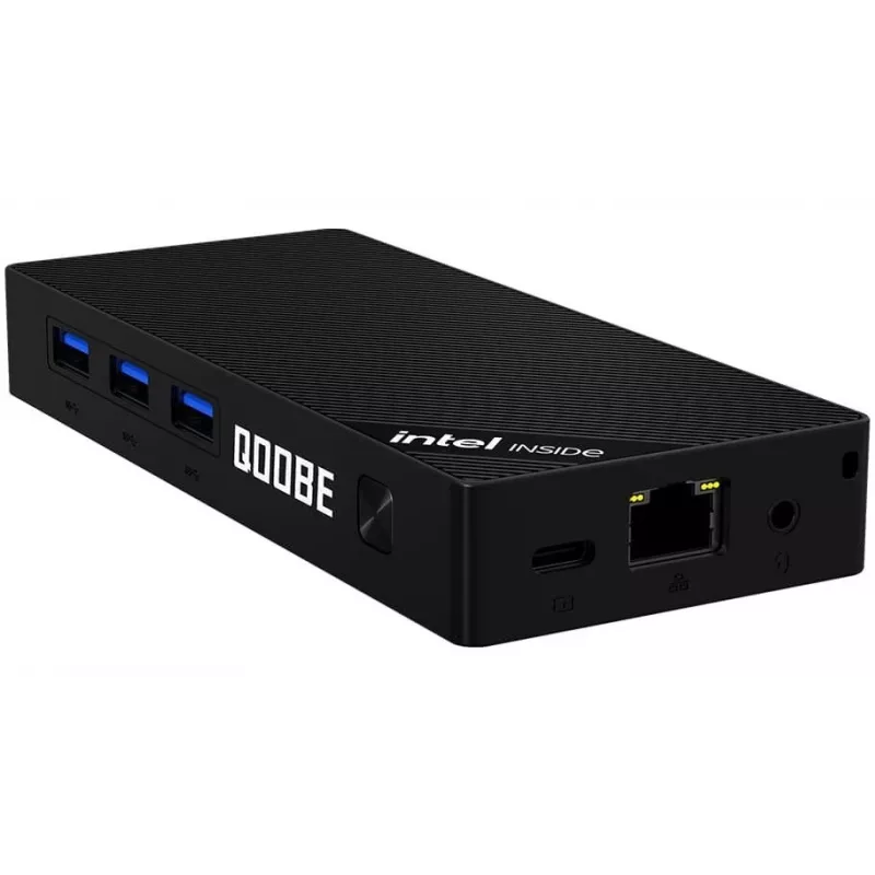 Mini PC Qoobe SUC N150/12GB/SSD 512GB/Win 11 Pro melns