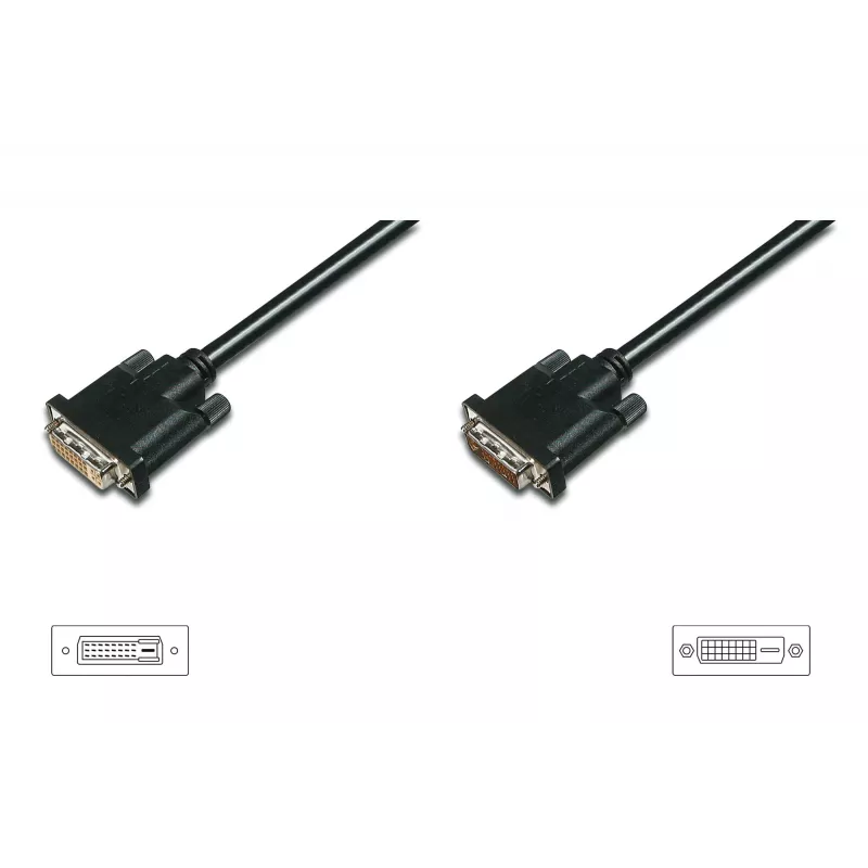 DIGITUS ASSMANN - DVI pagarinājuma kabelis - Dual Link - DVI-D (balts)