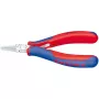 KNIPEX Electronics satveršanas knaibles 115 MM precīzijas knaibles smalkiem montāžas darbiem, piemēram, elektronikā un precīzajā mehānikā – satveršanai, turēšanai un liekšanai – kārbu savienojums