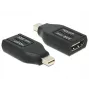 DeLOCK - Video- / Audio-Adapter - HDMI - HDMI, 19-pin (W) - Mini DisplayPort (M) - (DisplayPort 1,1) - Melns (65552)
