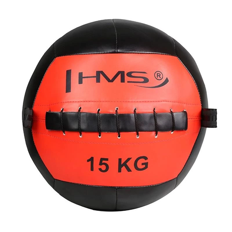 HMS Fitness WLB15 medicīnas bumba 15 kg Melna, Oranža