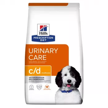 HILL'S PRESCRIPTION DIET Canine c/d Multicare sausā suņu barība ar vistu 12 kg