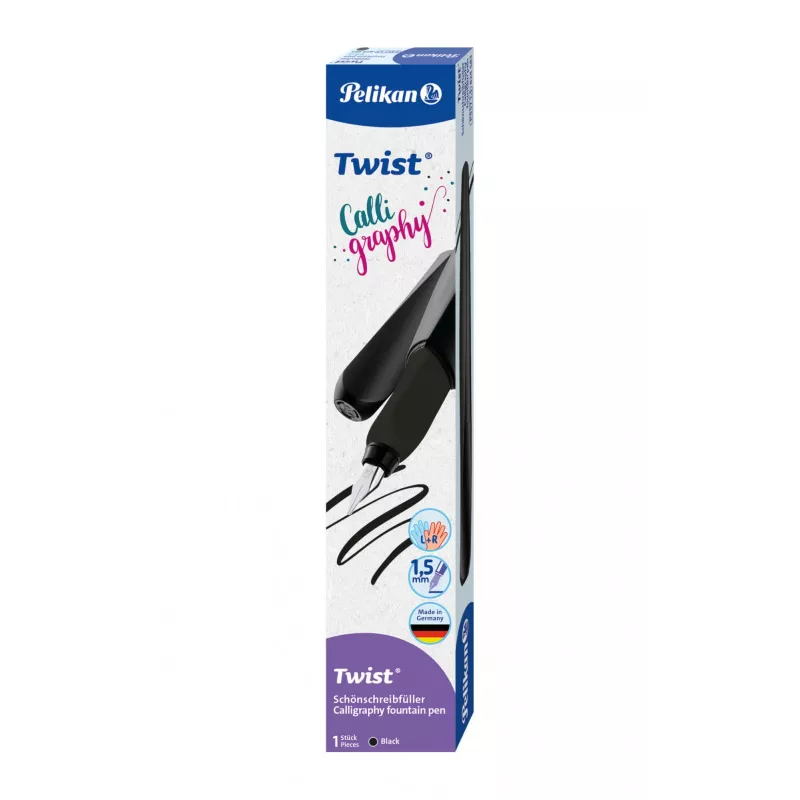 Pelikan Twist Calligraphy Melns tintes pildspalva