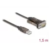 Adapteris USB 2.0 Type-A uz seriālo RS-232 D-Sub 9 pin tēviņu DeLOCK 62646