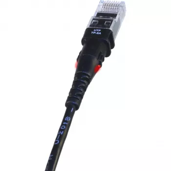 Tīkla kabelis PatchSee TP-6A-U/6 melns 1,8 m Cat6a F/UTP