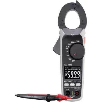 VOLTCRAFT VC-524 digitālais skavas mērītājs CAT III 600 V Displejs (Cipari): 6000 (VC-13772760)