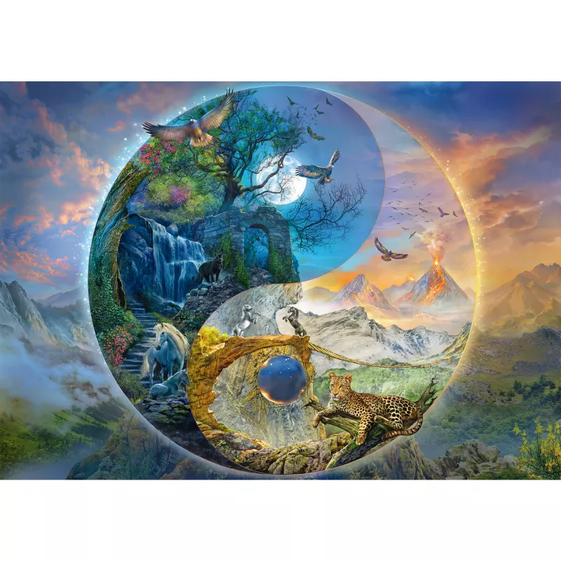 Silva Christoph: Yin & Yang, Bergwelt, Puzzle 1000 gabali