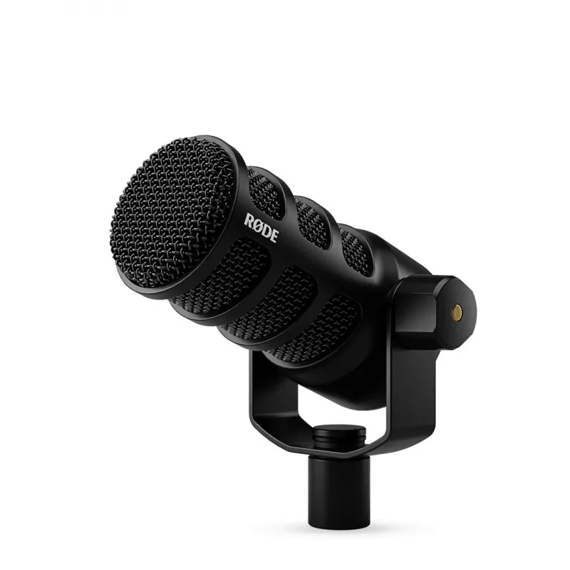 Studijas mikrofons RØDE PodMic USB — kardioīds XLR/USB, 24 bitu/48 kHz, USB-C, austiņu izeja, rotējoša skaļuma poga, melns