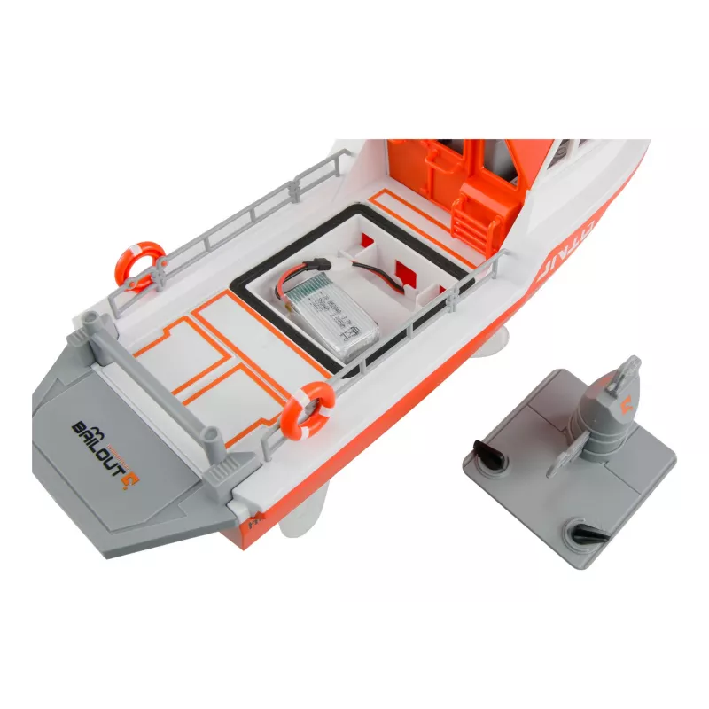 Amewi glābšanas laiva ar bezsuku ūdensmetēju 320 mm RTR balta/oranža (26116)
