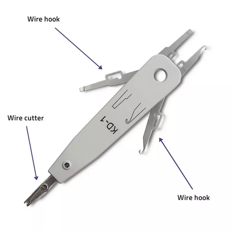 Ievietošanas instruments QOLTEC 54492 kabeļu terminēšanai (saderīgs ar KRONE/LSA)